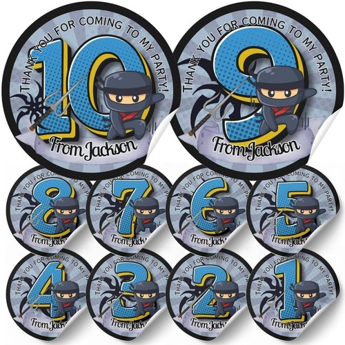 Personalised ninja party - party, bag