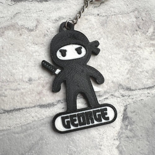 Ninja keyring keychain - keyring,
