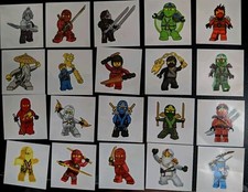10 x Ninja Temporary Tattoos