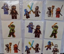 10 x Ninja Temporary Tattoos