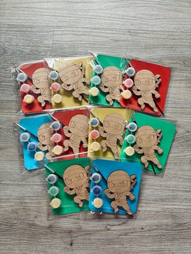 Ninja party favours paint - ninja,