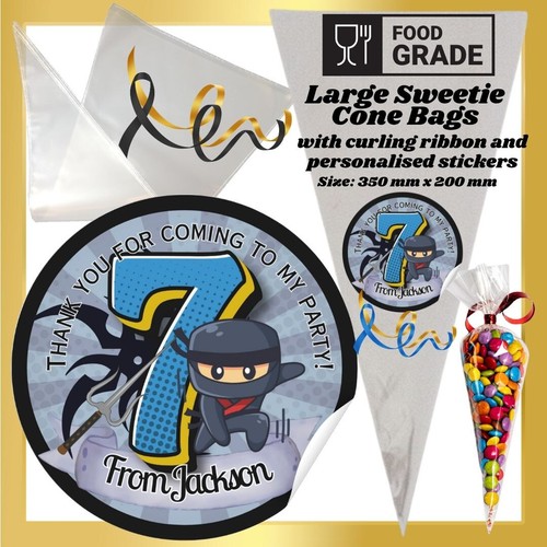 Personalised ninja age numbers - personalised,