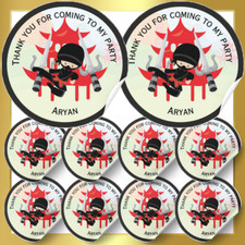 Personalised Ninja Party Bag