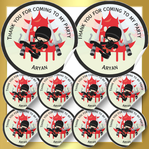 Personalised ninja party - personalised,